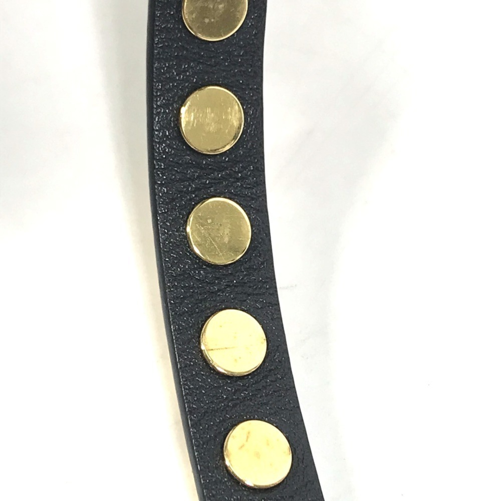 LOUIS VUITTON Black Monogram Leather Charm Bracelet - Picture 10 of 12